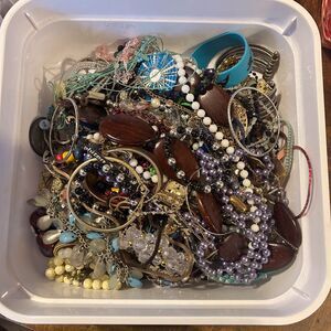BIG Lot of Costume Jewelry – AS-IS – Great for Crafters or Resale